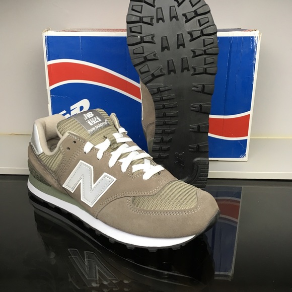 New Balance Grey Suede Mesh 574 Core - Picture 5 of 5